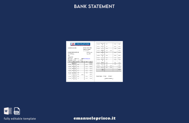 modello di pagine di parole di dichiarazione della Banca Centrale dell'India in 